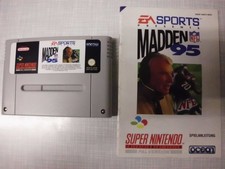 ebay® Auktion 366025854894 | Super Nintendo Spiel NFL Madden ´95 Modul & Spielanleitung Thumbnail of ebay® auction 366025854894 | Super Nintendo Spiel NFL Madden ´95 Modul & Spielanleitung