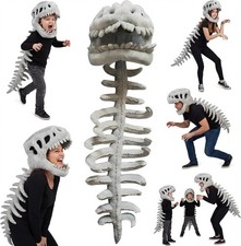 Dinosaur Skeleton Plush Costume - Cozy 3D Spinosaurus Outfit Wearable Cuddly Toy