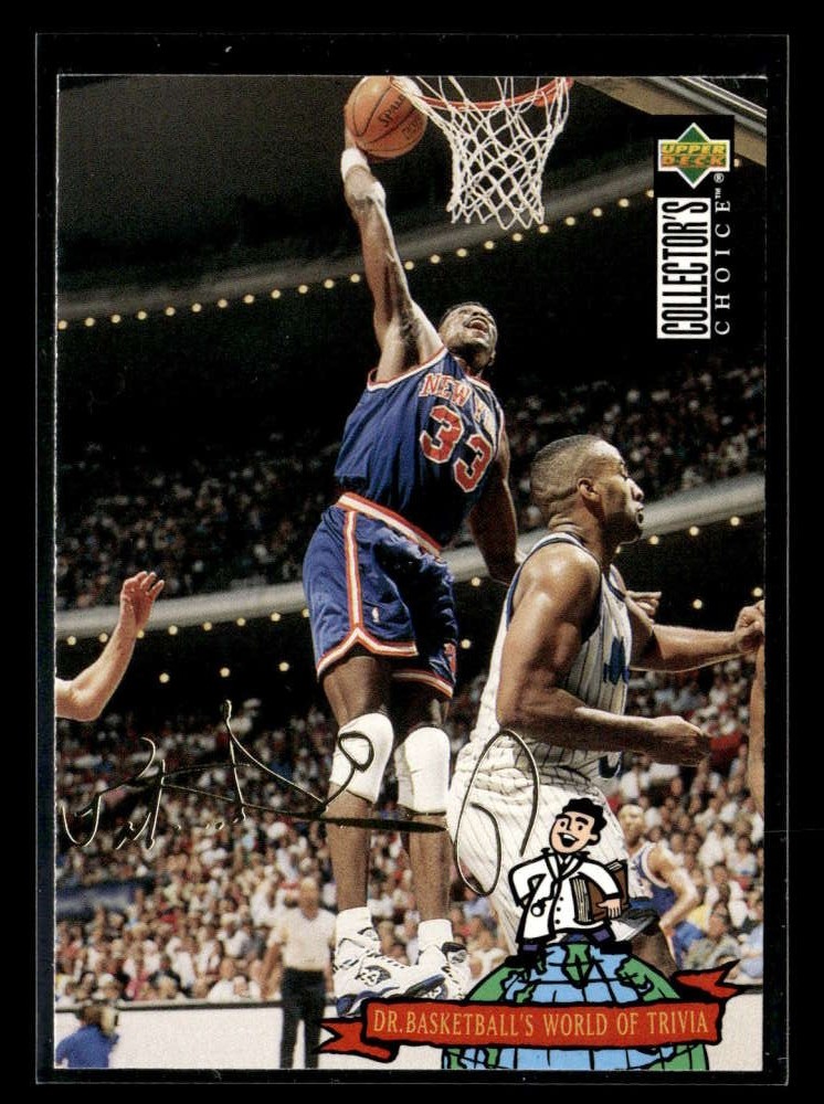1994-95 Collector's Choice Spanish Patrick Ewing #405 Gold Signature IC897