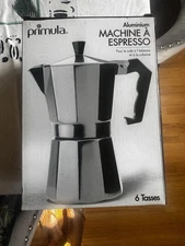 Primula Black Aluminum Espresso Maker 6 Cup