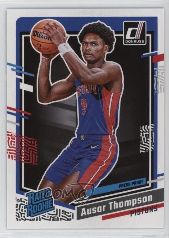 2023-24 Panini Donruss Rated Rookie Silver Press Proof Ausar Thompson #228 0y59