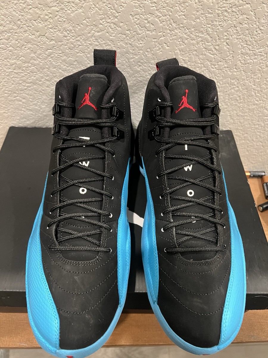jordan 12 black and blue size 13