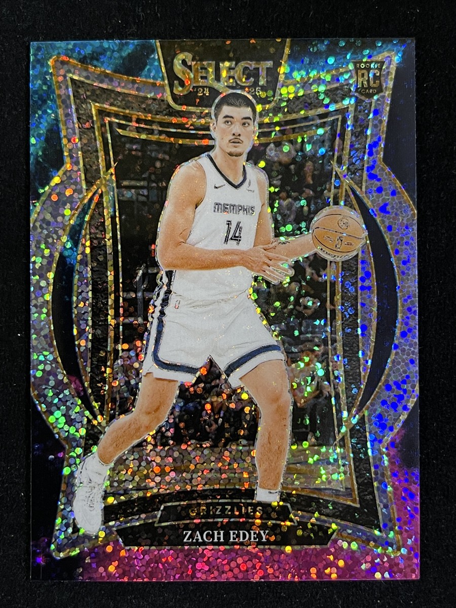 2024-25 Panini Select Zach Edey #98 Concourse Cosmic RC Rookie Case Hit SSP