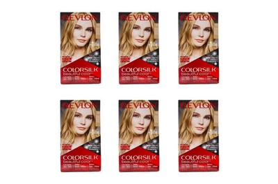 (Pack of 6) - Revlon ColorSilk Permanent Hair Color # 73 Champagne Blonde