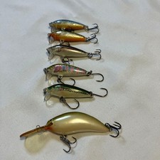5 Rapala CD3, 1 other shad