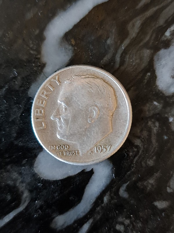 1957 Roosevelt Dime 10c