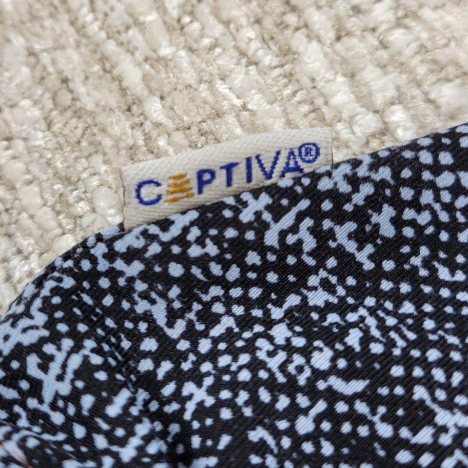 Traje de baño Captiva de una pieza azul imitación denim cambray correas ajustables traje de baño Foto 2 de 4