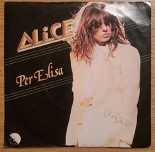 Single Vinyl 7 Alice - Per Elisa EMI Electrol...
