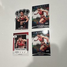 Panini UFC 2022 Zhang Weili Origins & Contenders 4 Sports Trading Cards Lot