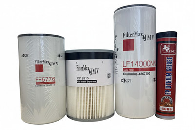 KIT CUMMlNS ISX15 Oil Change LF14000NN- FF5776- FS19915 +1GREASE RED FilterMax