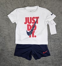 Nike Boys Size 2T, Dri-fit T-Shirt  Shorts Set Just Do It Graphic NWT