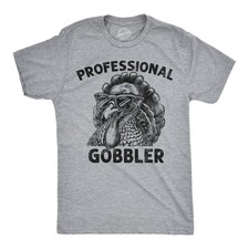 Mens Funny T Shirts Professional Gobbler Sarcastic Thanksgiving Turkey Graphic