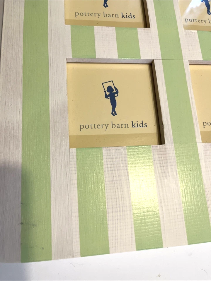 Pottery Barn Niños Galería Años Escolares Verde Menta 11x12 Marco 4 3x3 Inserto Foto 4 de 4