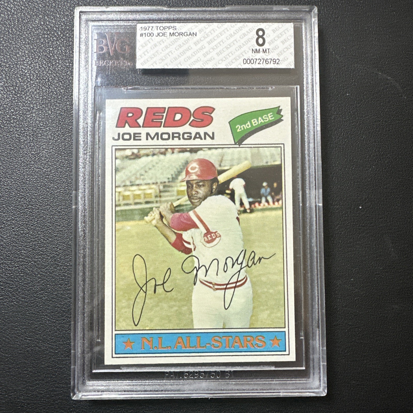 1977 Topps #100 Joe Morgan NL AS All-Star Reds HOF BVG 8 NM-MT