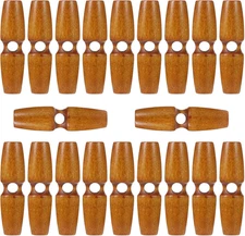 20Pcs Toggle Buttons for Sewing, Vintage Coat Buttons with Large Hole for Sweate