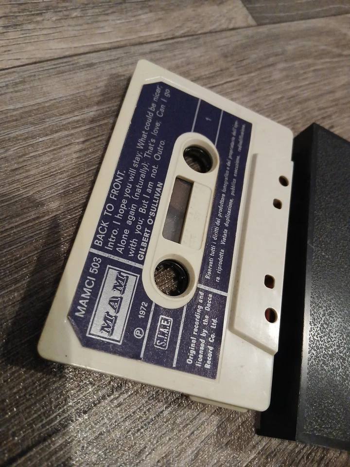 Gilbert O'Sullivan - Back to Front - Gilbert O'Sullivan Tape Cassette 1972 - Image 3 of 3
