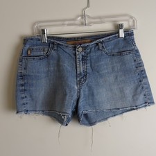 Vintage London Blue Short-Shorts Distressed Raw Hem Size 7/8