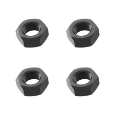 4 PCS M16-2 Black Hex Nuts, Carbon Steel, Metric Coarse, Class 8.8, ISO 4032