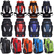 40 60 80 100L Hiking Camping Backpack Waterproof Travel Luggage Rucksack Bag New