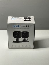 Blink Mini 2 Indoor/Outdoor Plug-In Security Camera 1080p 2-Pack Open Box
