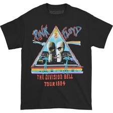 Men's Pink Floyd Division Bell '94 Black T-shirt Medium Black