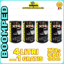 4 LITRI OLIO MOTORE MOTO 4T BARDAHL XT4-S C60 10w40 FULLERENE POLARPLUS 04BD32