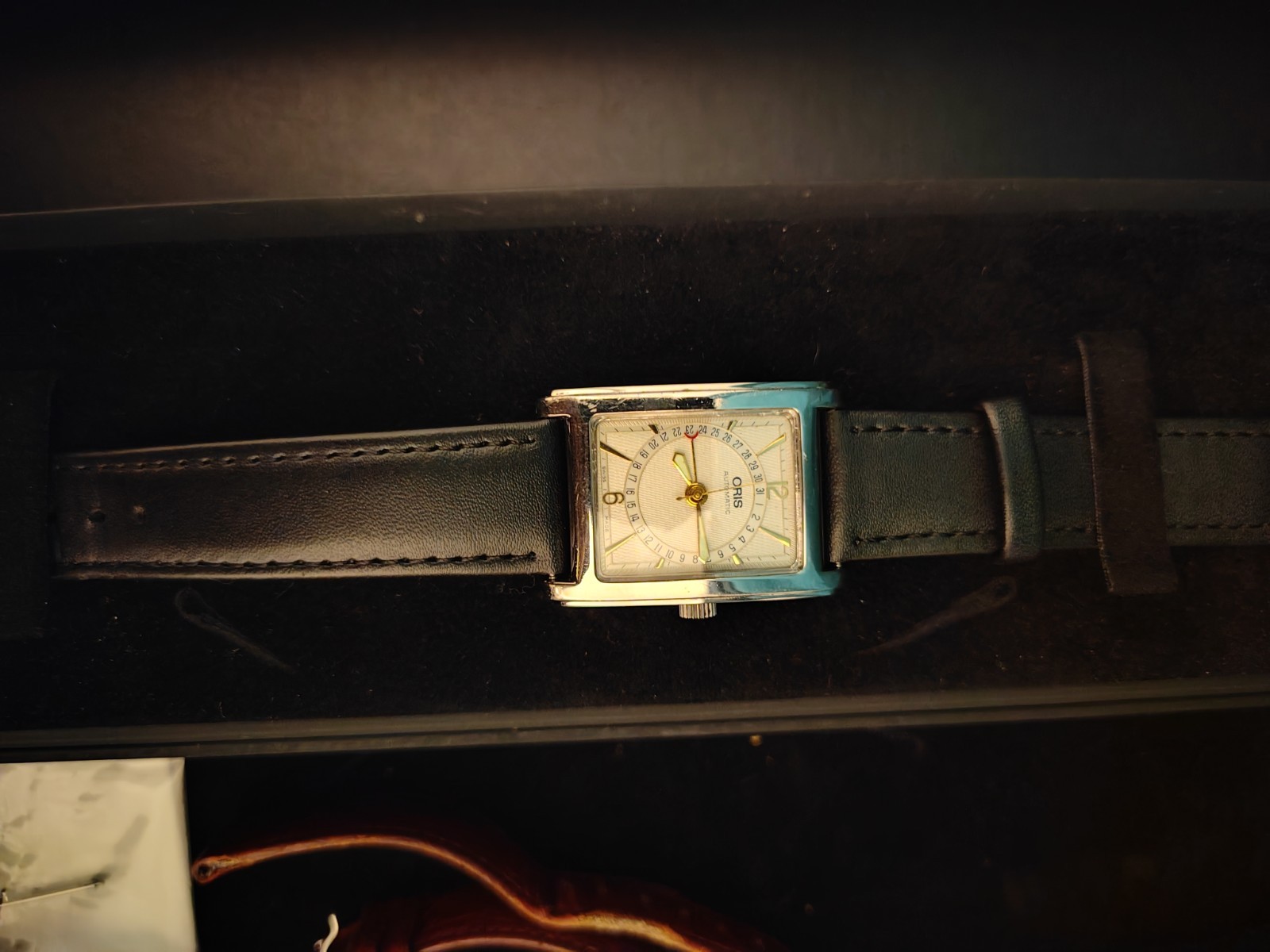 Oris Rectangular Pointer Date Automatic Watch Men… - image 1