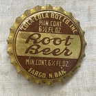 Vtg Coca-Cola Root Beer Fargo ND Original Bottle Cap Cork Back #1175