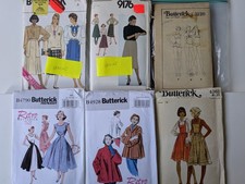Vintage Sewing Patterns 1950's,1960's,1970's UNUSED UNCUT Factory Folded Womens