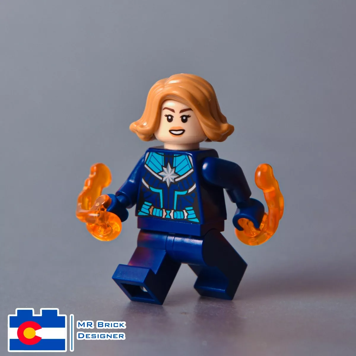 LEGO Captain Marvel 'Vers' Kree Starforce Uniform Super Heroes Minifigure  77902