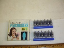NOS Sylvania Blue Dot AG1B Blue Daylight Flashbulbs 12 bulbs
