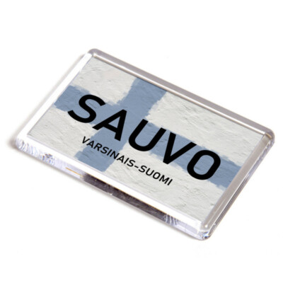 KÜHLSCHRANKMAGNET - Sauvo - Varsinais - Suomi - Finnland Flagge