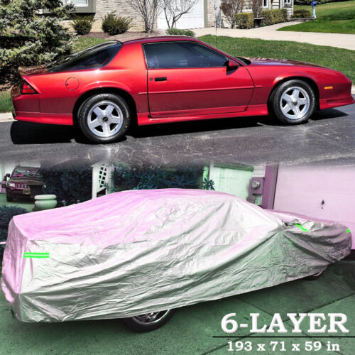 For Chevy Camaro 1987 1991 2014 Full Car Cover Dust UV Rain Snow Proof +Zipper - Picture 1 of 13