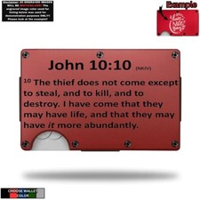 John 1010 - Custom Laser Engraved Wallet - GREAT GIFT WALLET