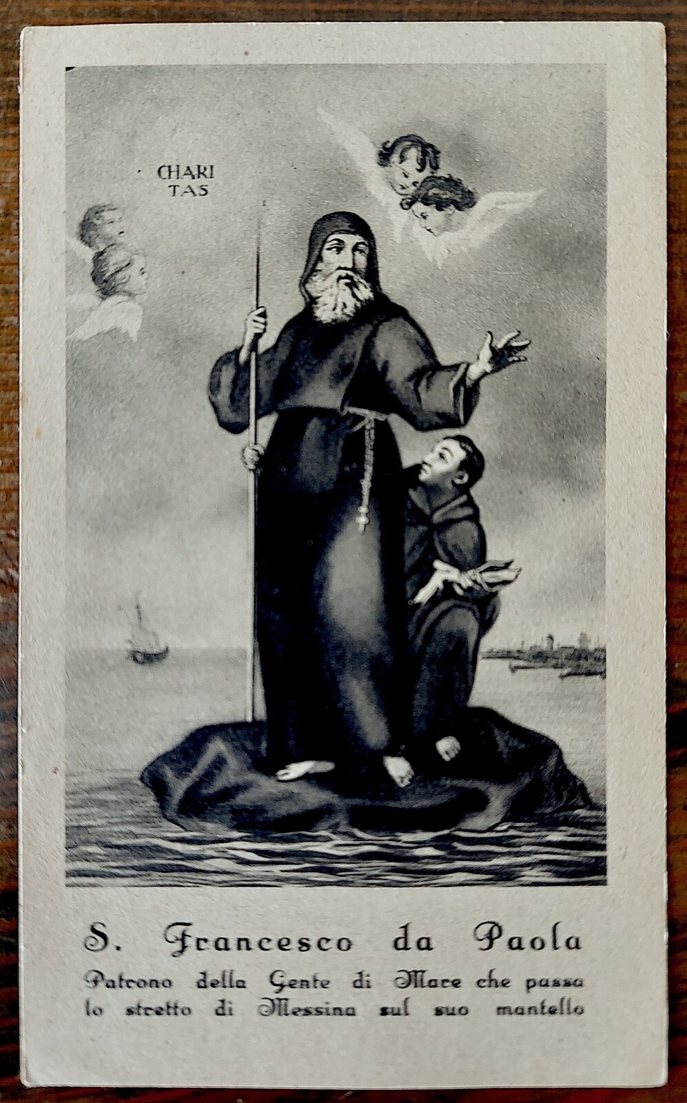 SANTINO S. FRANCESCO DA PAOLA PATRONO DELLA GENTE DI MARE @ RARO @