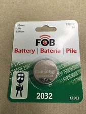 FOB, BATTERY, WATCH, COIN CELL, 2032, DL2032, CR2032, LITHIUM, 3 VOLT