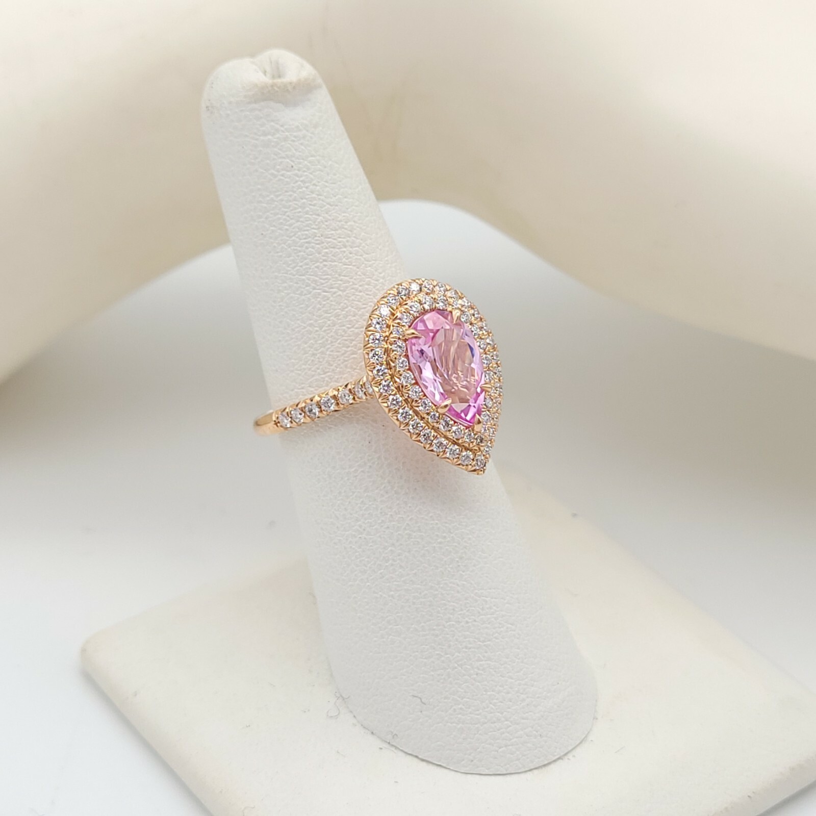 Wedding Ring Tiffany Soleste Pear Shaped Halo Engagement Ring