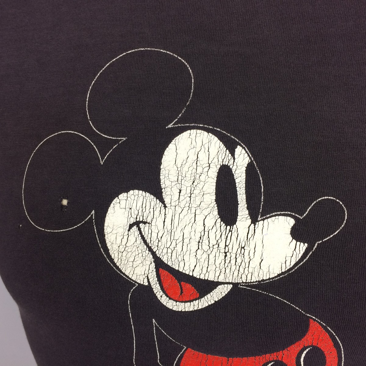 Vintage 80's Mickey Mouse Big Face TEEＸＬ RARE Vintage Mickey Mouse Big Face Disney Shirt Single