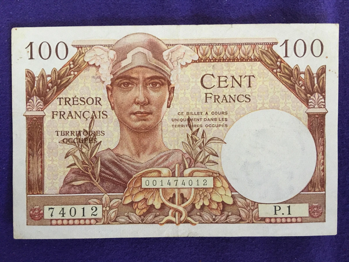 Las mejores ofertas en Billetes de francés de 1947 años no