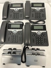  LOT OF 4 CISCO CP-7821-K9 V02 IP BUSINESS PHONE W/HANDSET STAND
