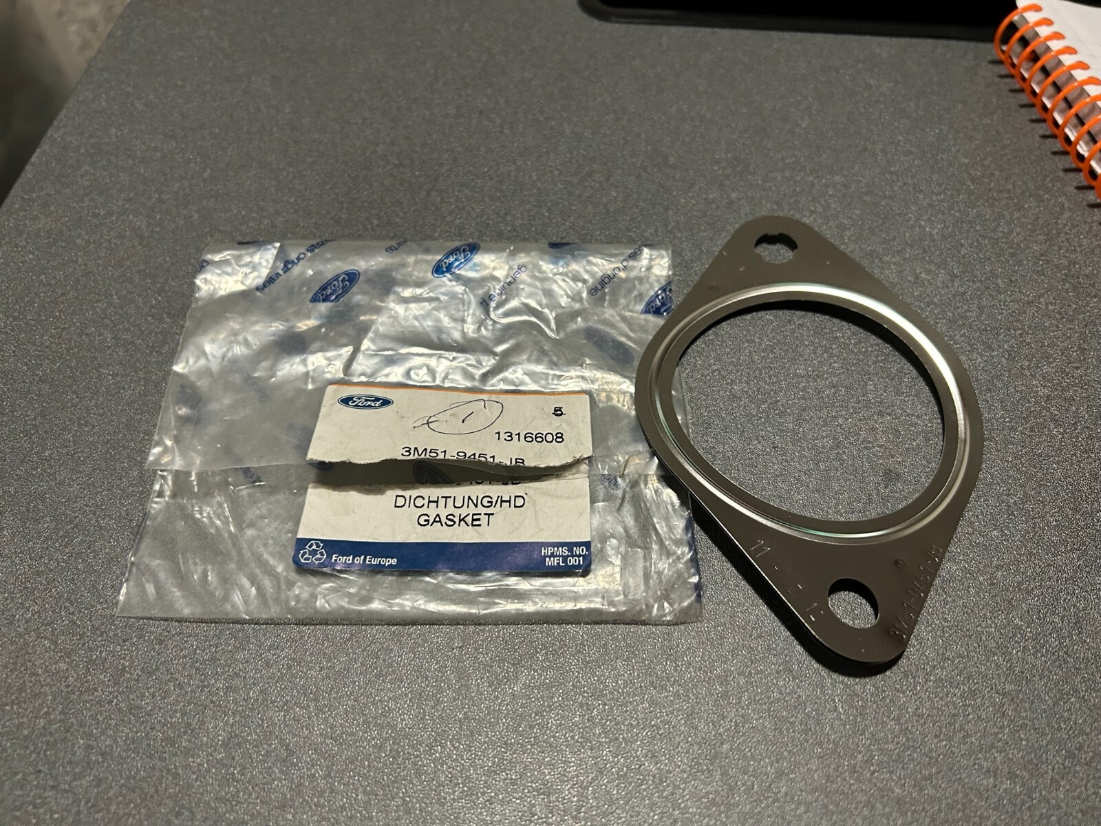 Ford Focus Mk3 1.0 Exhaust System Gasket Genuine OEM 1316608 