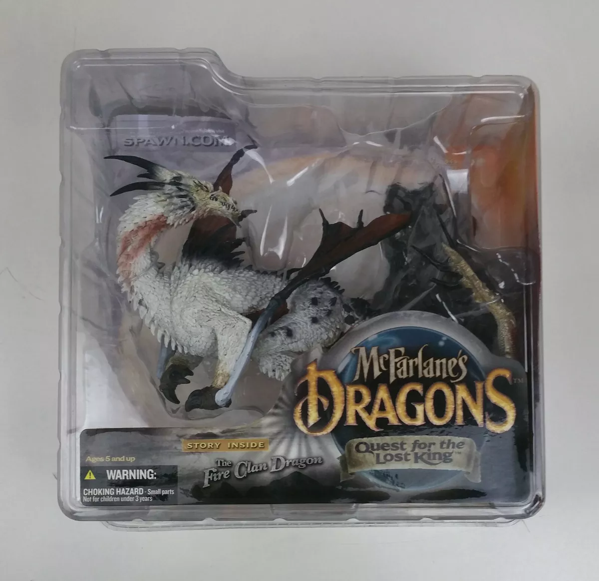 McFarlane's Dragons The Fire Clan Dragon Quest For The Lost King Toy Figure  NEW