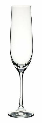 BOHEMIA CALICE FLUT FLUTE 190ml CHAMPAGNE GLASS CZECH REPUBLIC CRYSTAL 40656 NEW