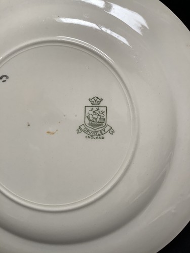 Grindley Purple and Turquoise Art Deco Plates Floral Design - Picture 6 of 6