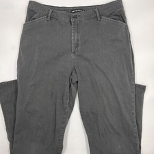 Lee Womens Relaxed Fit Chino Pants Size 10 Gray Medium Casual Comfortable