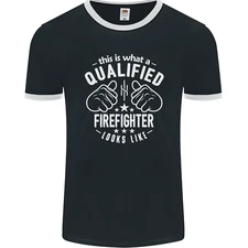This Is What a Qualified Firefighter Looks Like Mens Ringer T-Shirt FotL