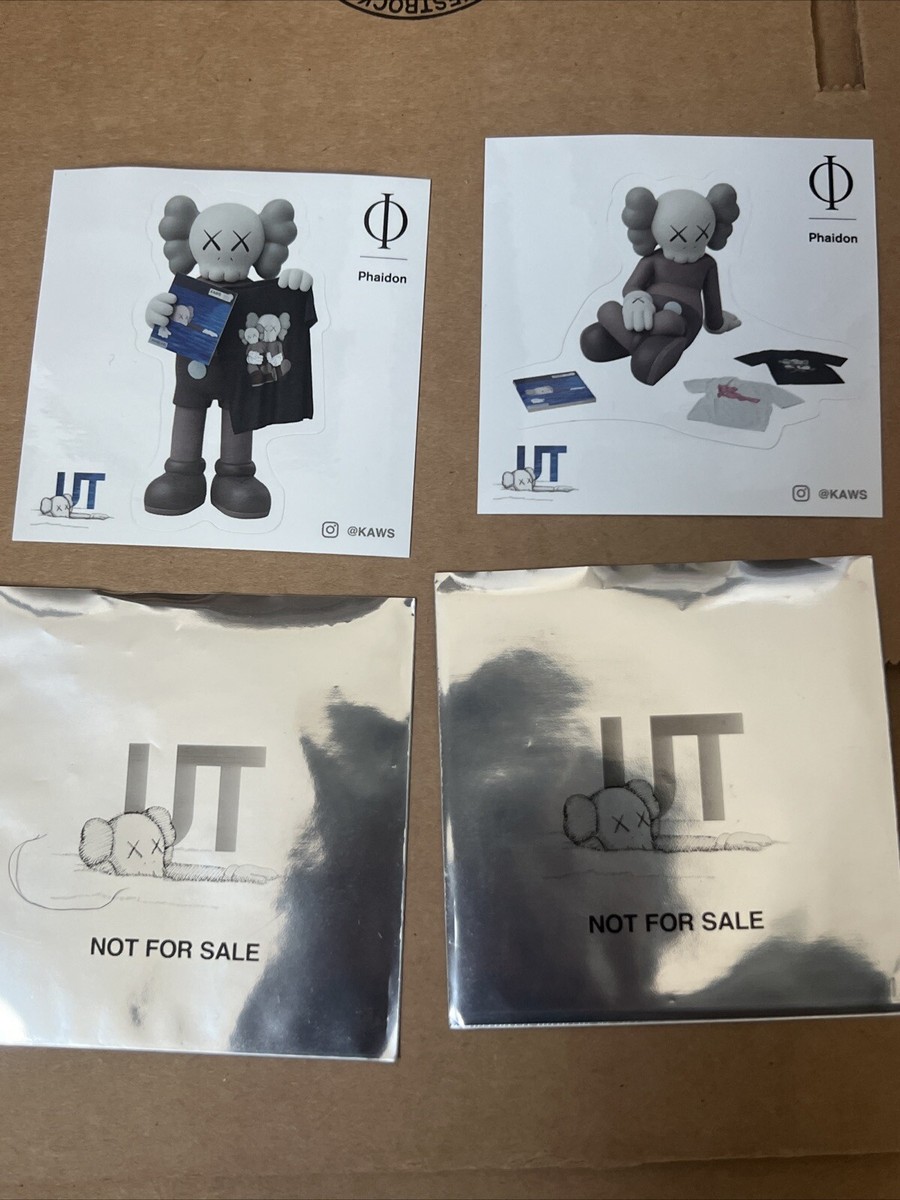 UNIQLO KAWS PHAIDON カウズ Kaws x Uniqlo UT 2023 Phaidon Kaws sticker Set (2) New, In