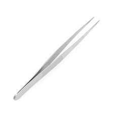 Pęseta prosta 4 1/2" - stal nierdzewna, ząbkowana punkt, precyzyjna praca hobbystyczna