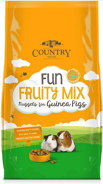 Country Value Guinea Pig Fruity Nuggets 1.5 kg @ Melian