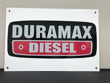 Duramax diesel advertising sign garage